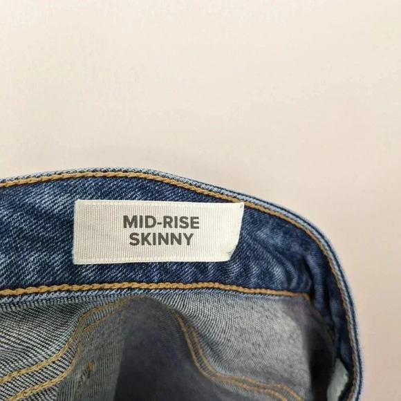 Torrid Denim Womens Plus Size 22T Blue Distressed Ripped Mid-rise Skinny Jeans - Picture 12 of 14